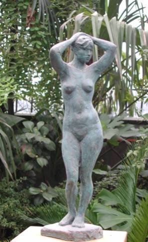 bronze_resin_sculpture_chinese_woman_standing
